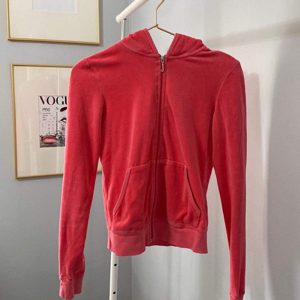Retro Juicy Couture hoodie Small Hot Pink